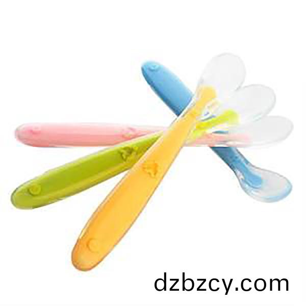 硅(gui)膠外包尼龍(long)食(shi)品(pin)級(ji)嬰兒勺(shao)